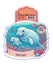 Sea Life sticker design SL-A27